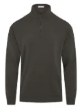 Orlebar Brown Isar graphite merino half-zip sweater - Grey