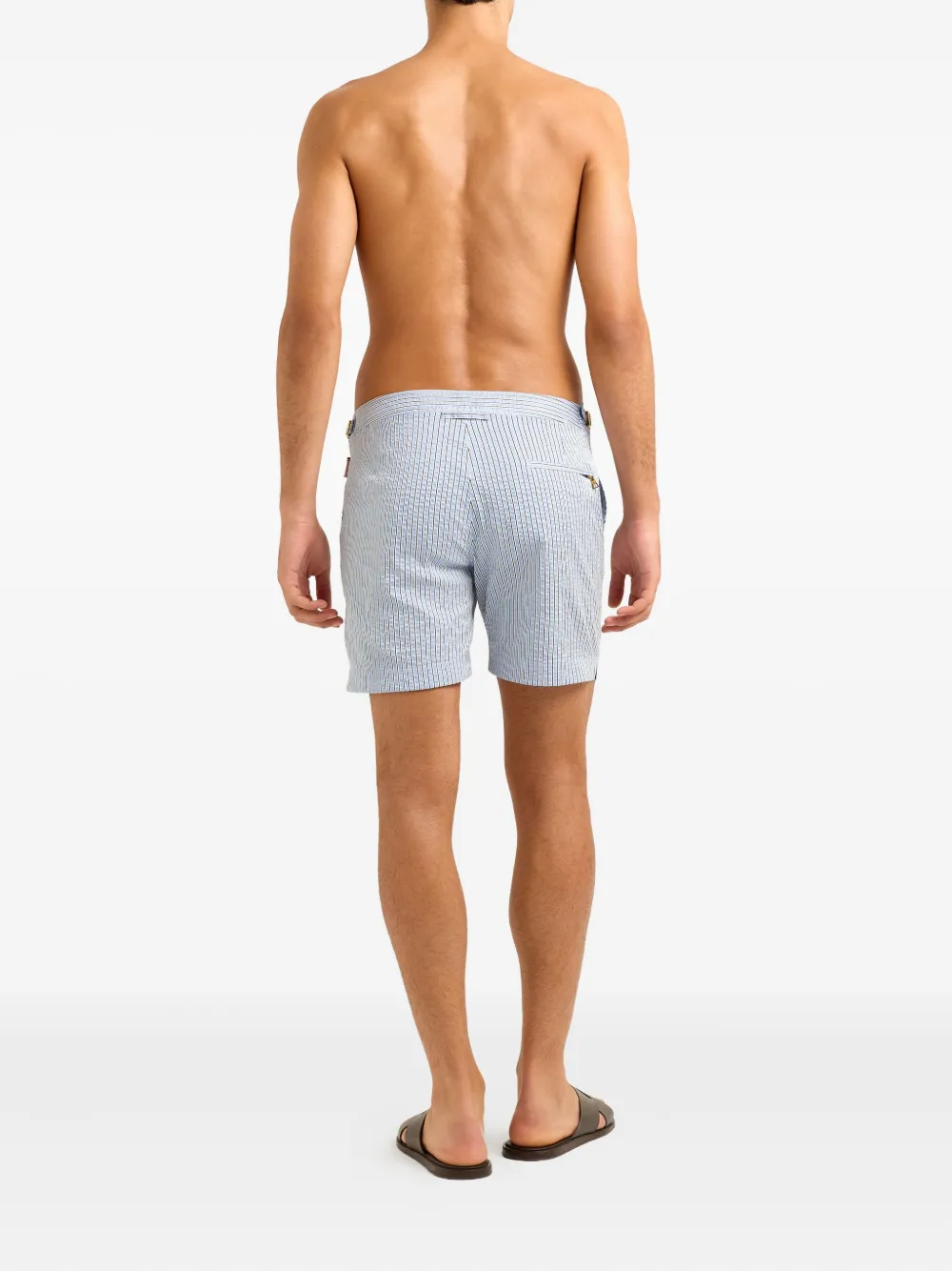 Orlebar Brown Gestreepte zwembroek Blauw