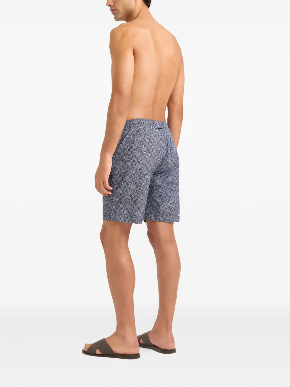 Orlebar Brown Dane zwembroek met patroon Wit