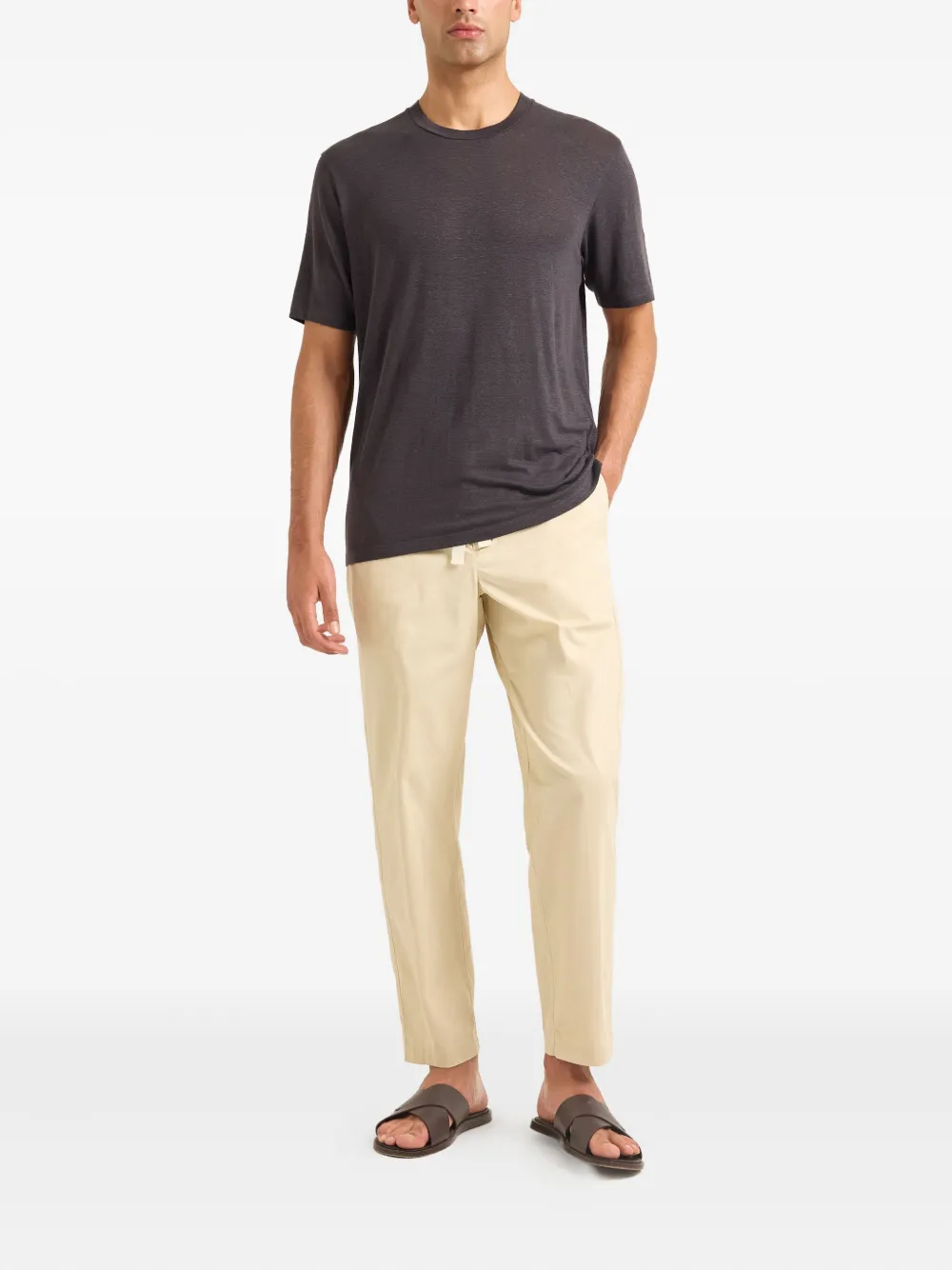 Orlebar Brown Linnen T-shirt - Grijs