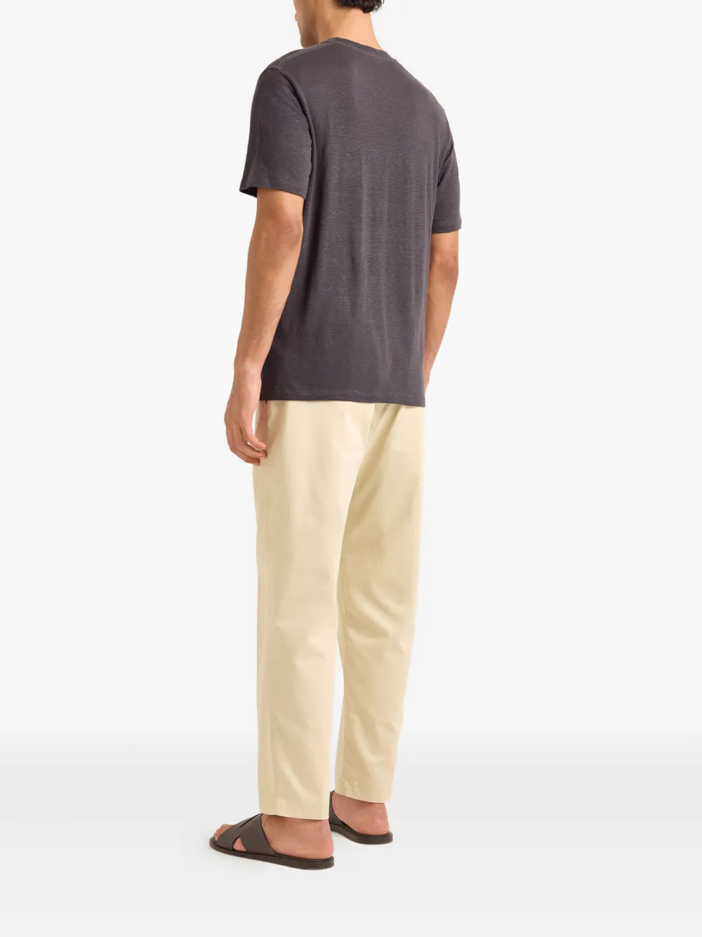 Orlebar Brown Linnen T-shirt Grijs