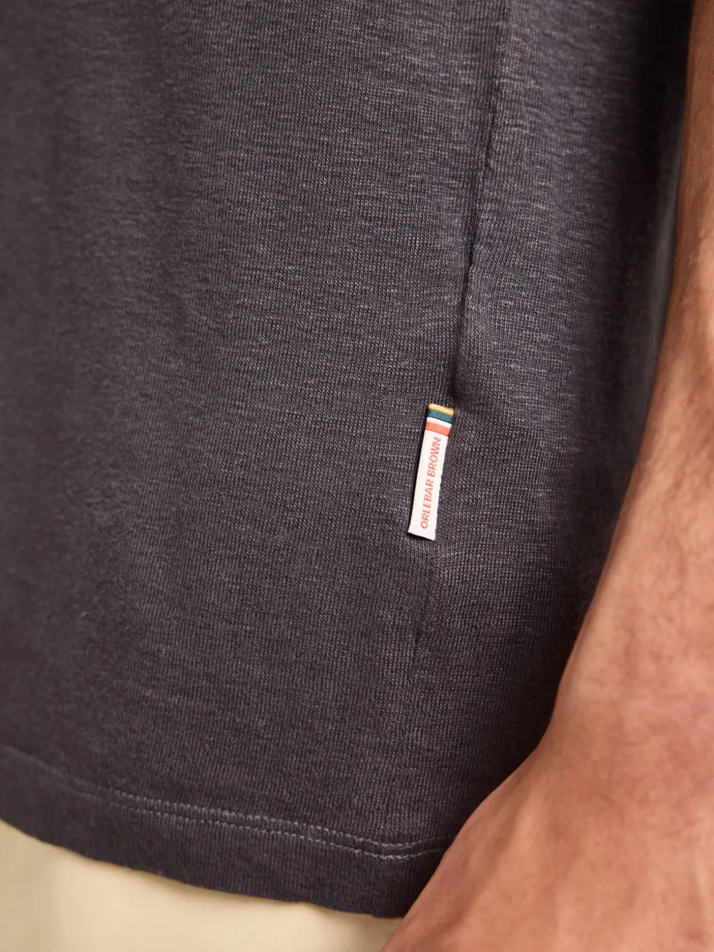 Orlebar Brown Linnen T-shirt Grijs