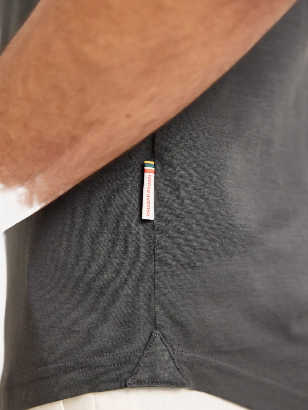 Orlebar Brown Sebastian poloshirt van merinowol Grijs