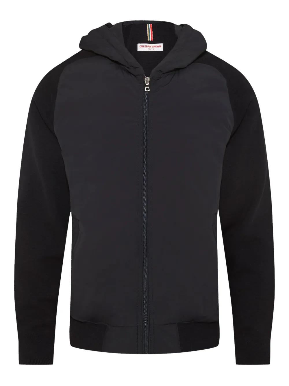 Orlebar Brown Gevoerd jack met capuchon Zwart