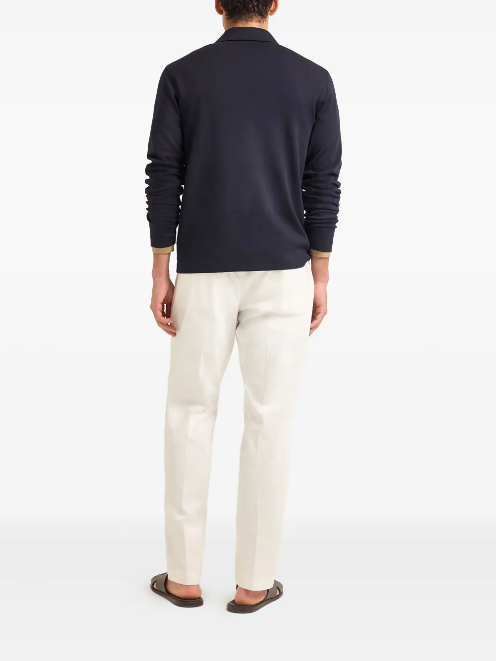 Orlebar Brown Ben poloshirt met lange mouwen Blauw