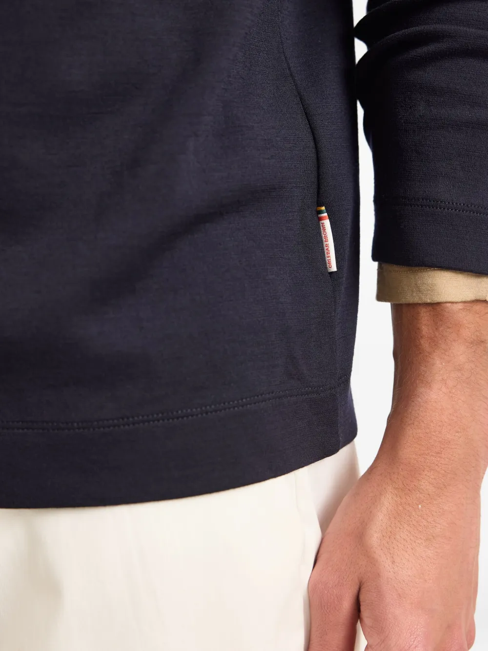 Orlebar Brown Ben poloshirt met lange mouwen Blauw