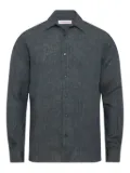 Orlebar Brown linen curved shirt - Blue