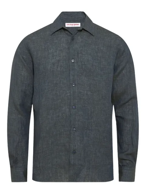 Orlebar Brown camisa con diseño curvo