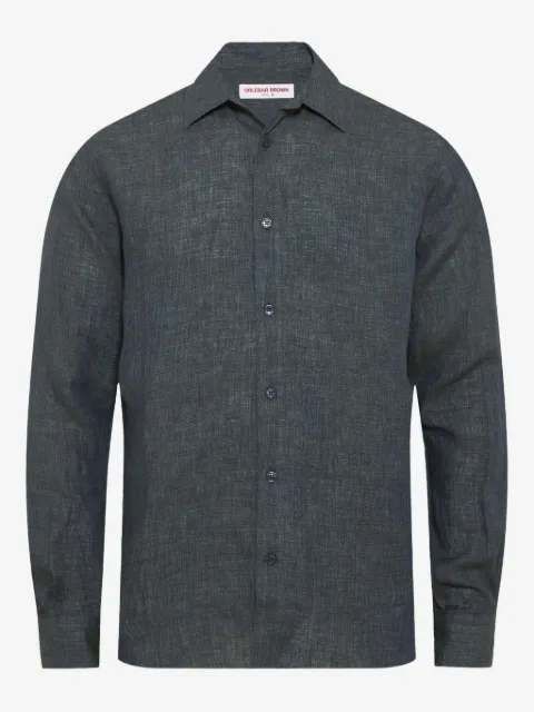 Orlebar Brown linen curved shirt