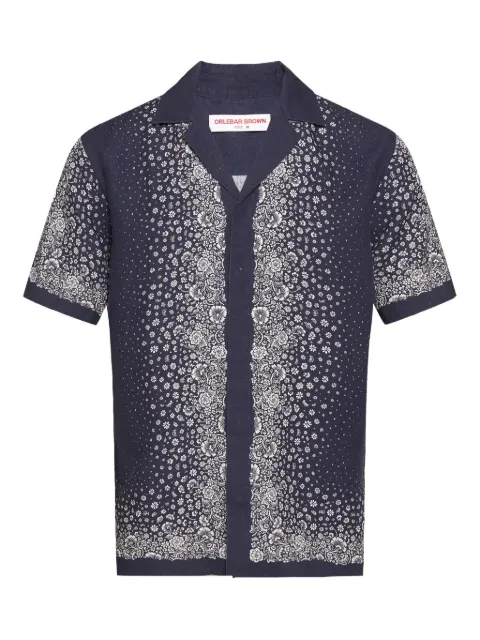 Orlebar Brown Maitan floral-print linen shirt