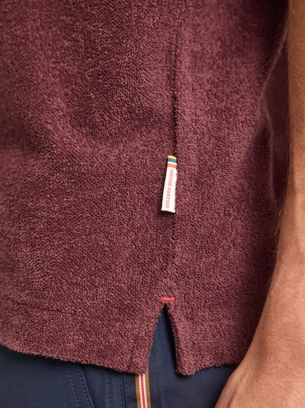 Orlebar Brown Howell overhemd met korte mouwen Rood