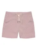 Orlebar Brown Bulldog drawcord seersucker swim shorts - Red