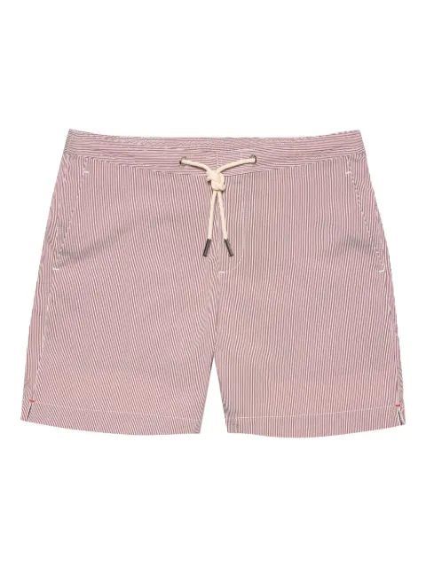 Orlebar Brown Bulldog drawcord seersucker swim shorts