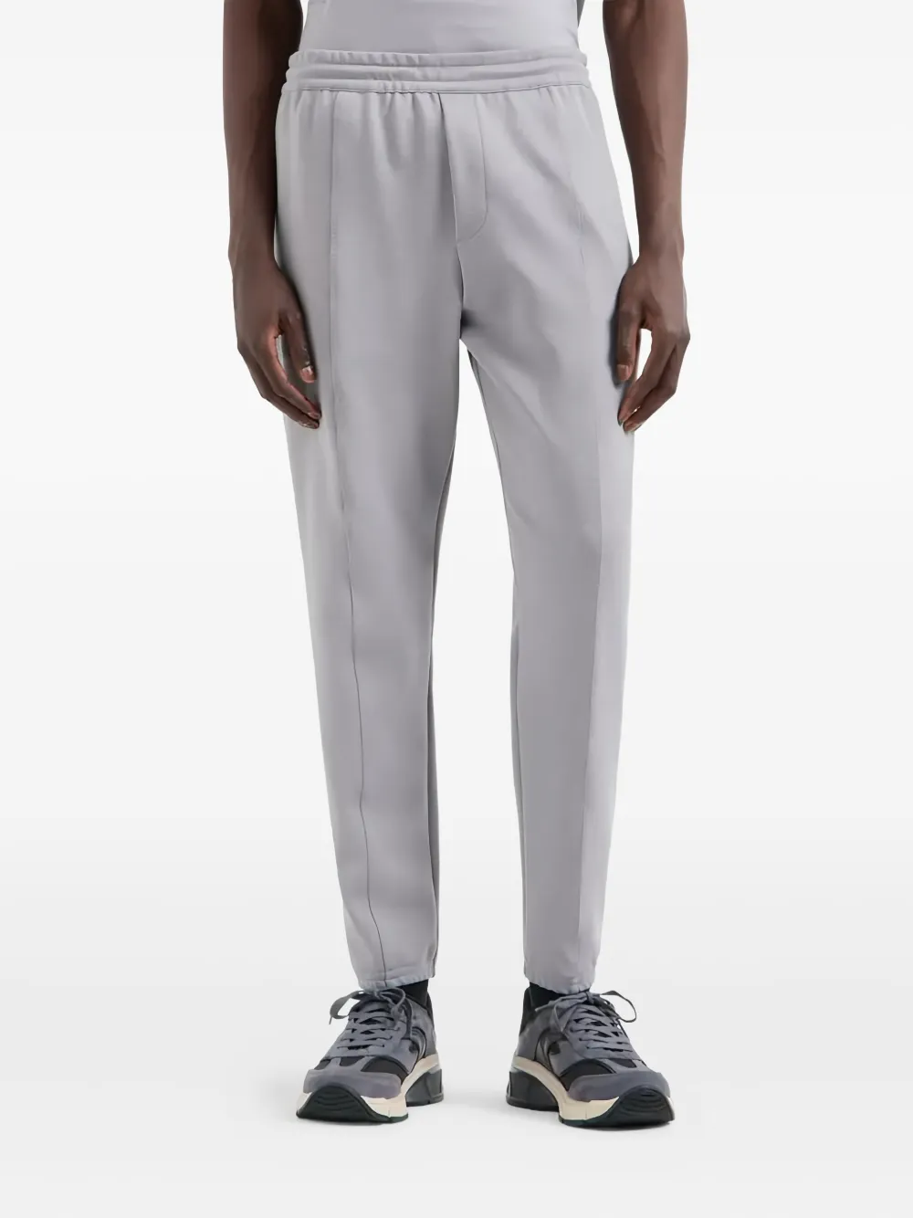 Emporio Armani seam-deil track pants - Grijs