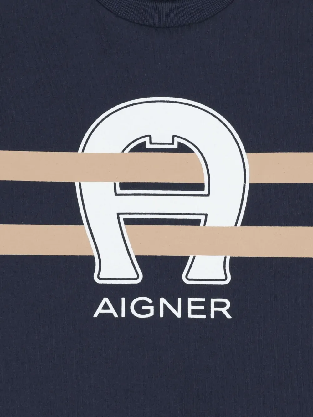 Aigner Kids Sweater met logo Blauw