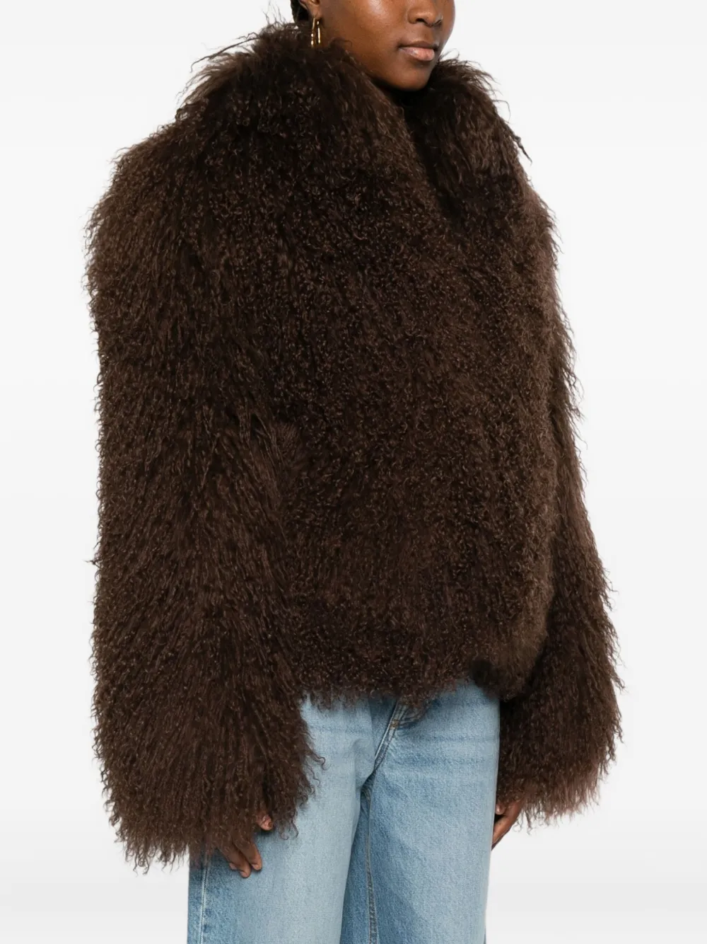 ducie Rochelle lammy coat Bruin