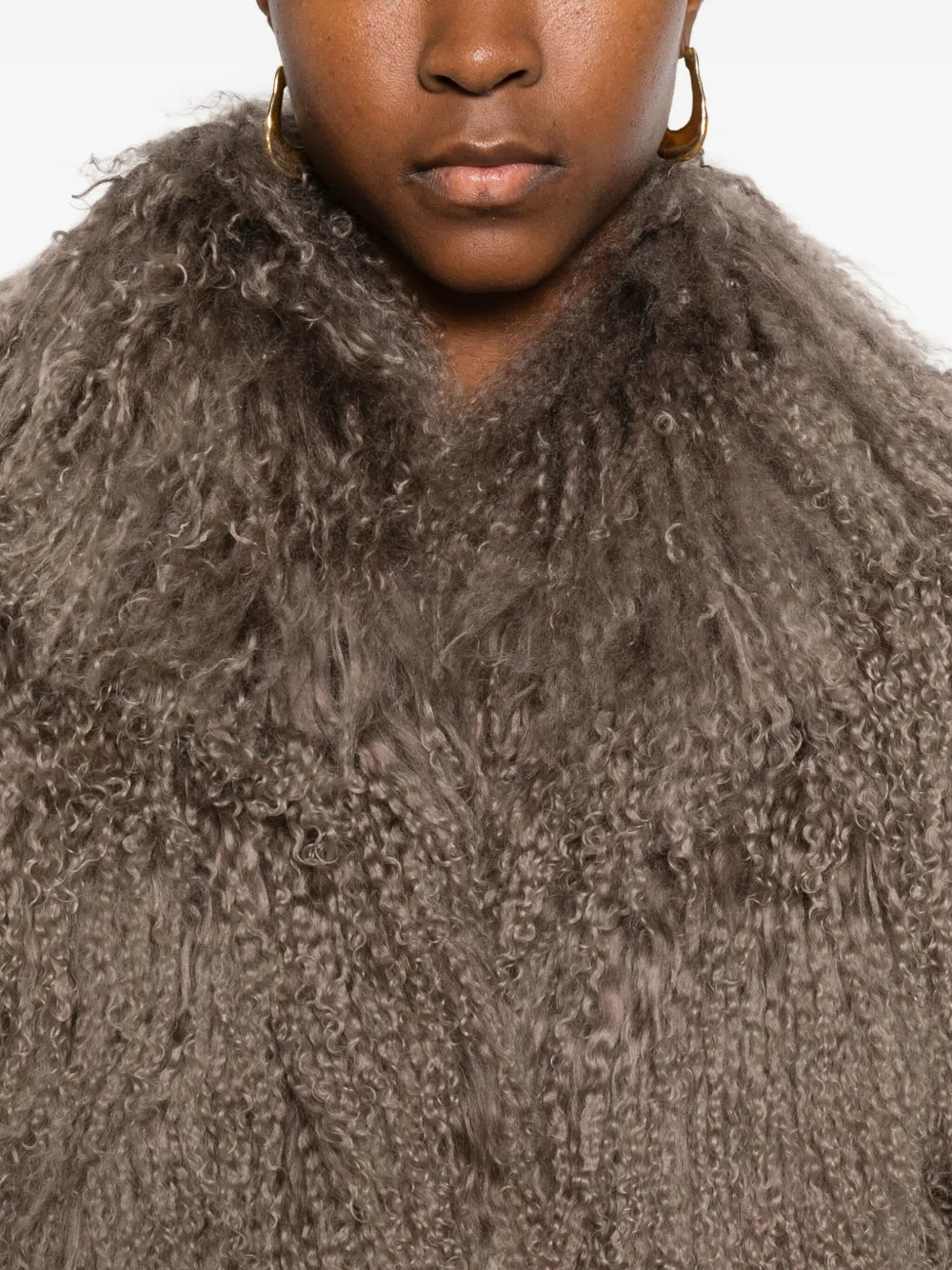 ducie Rochelle lammy coat Bruin