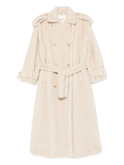 ducie Thalia double-breasted faux fur coat