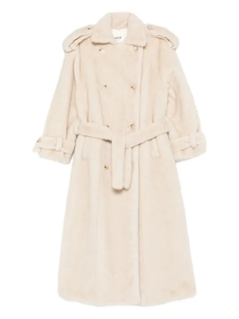 ducie Thalia double-breasted faux fur coat