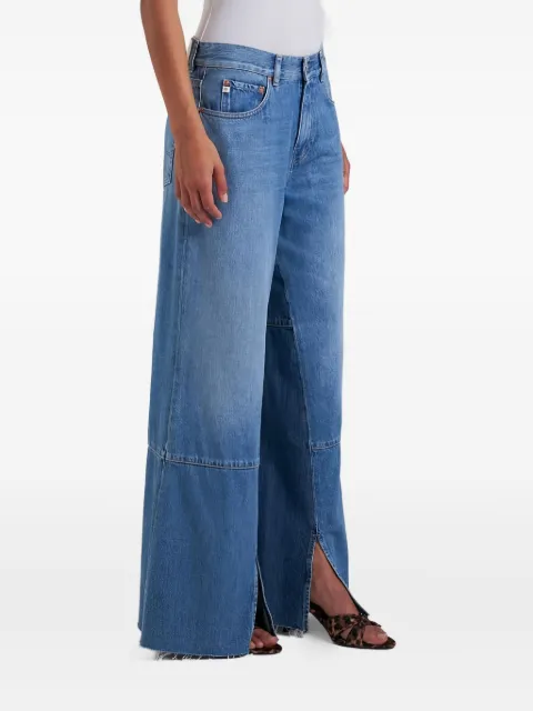AG Jeans panelled slit jeans