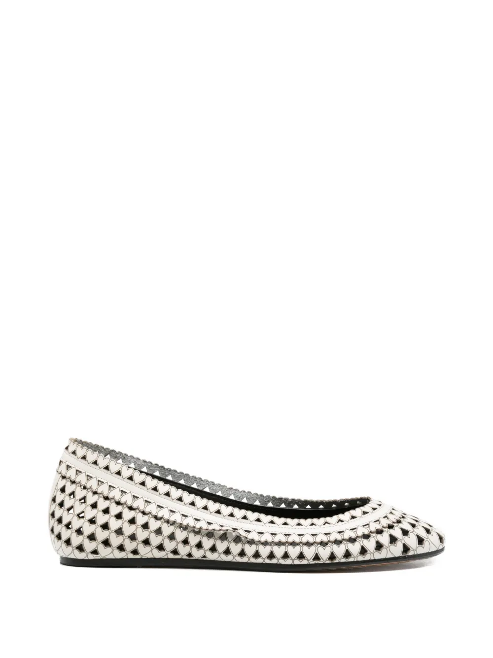 ISABEL MARANT Belni leather ballet flats - Bianco