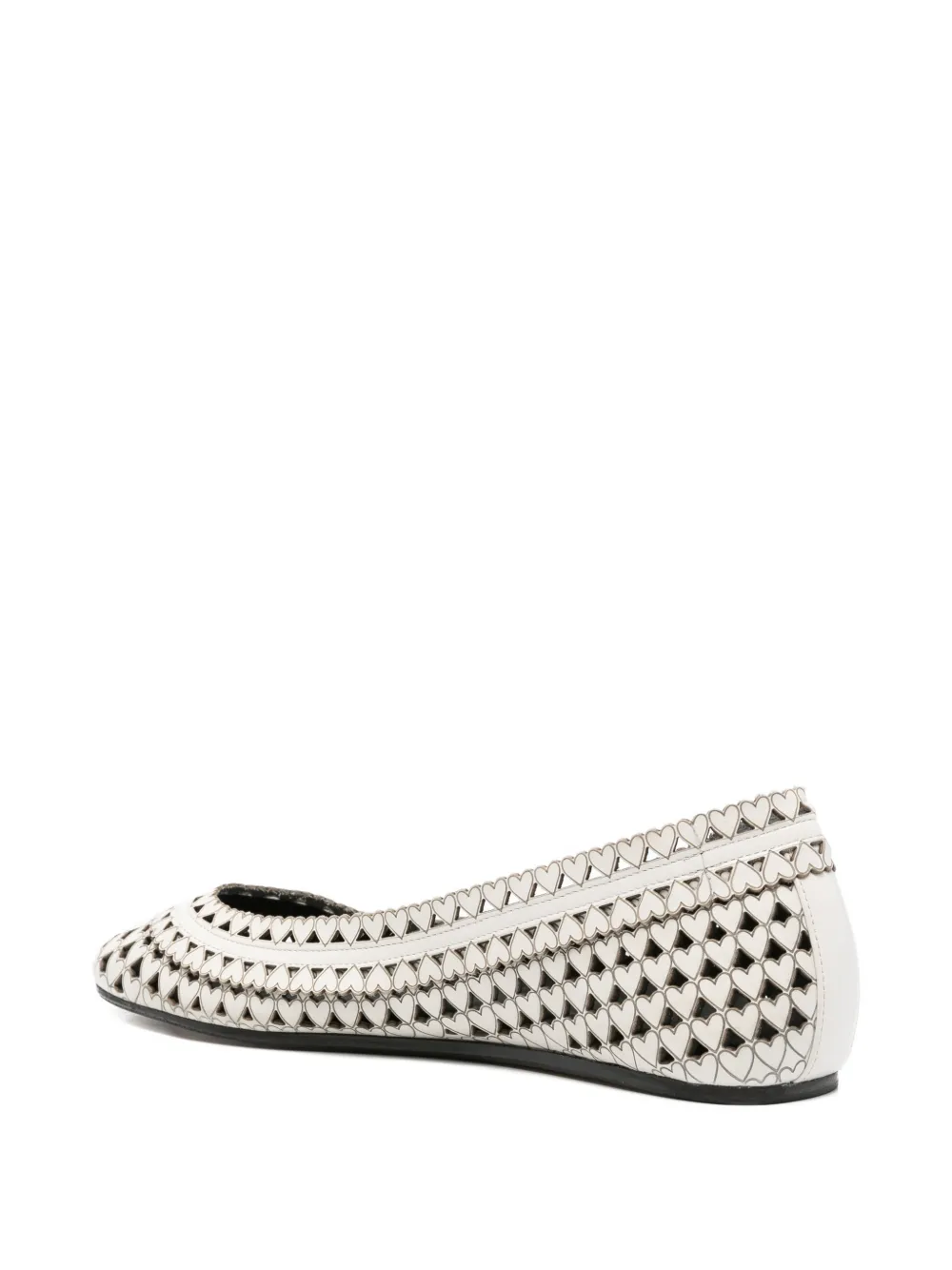 ISABEL MARANT Belni leather ballet flats Wit