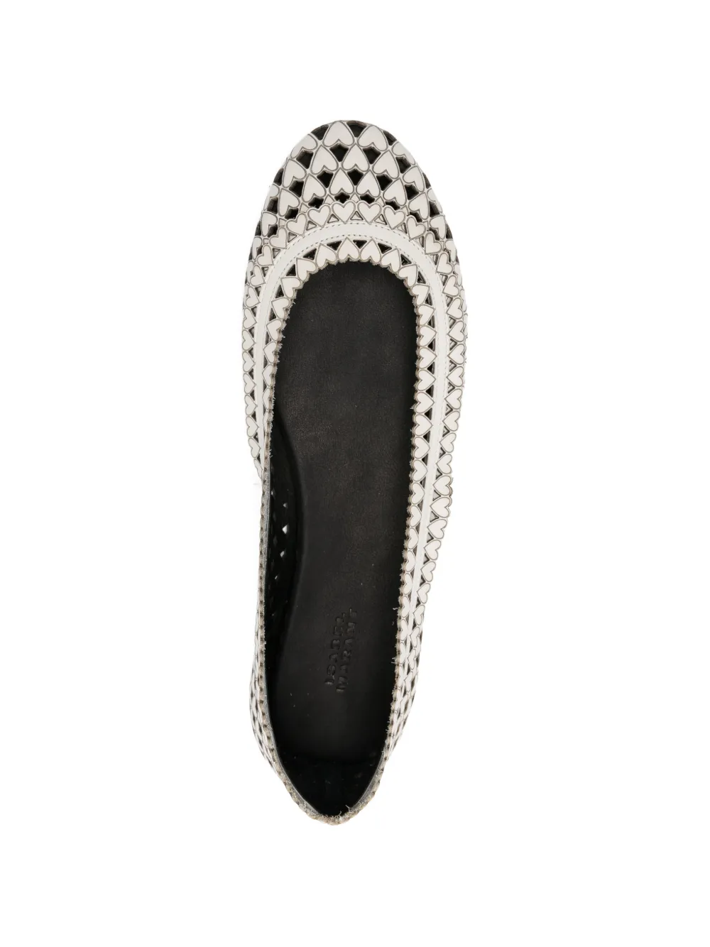 ISABEL MARANT Belni leather ballet flats Wit