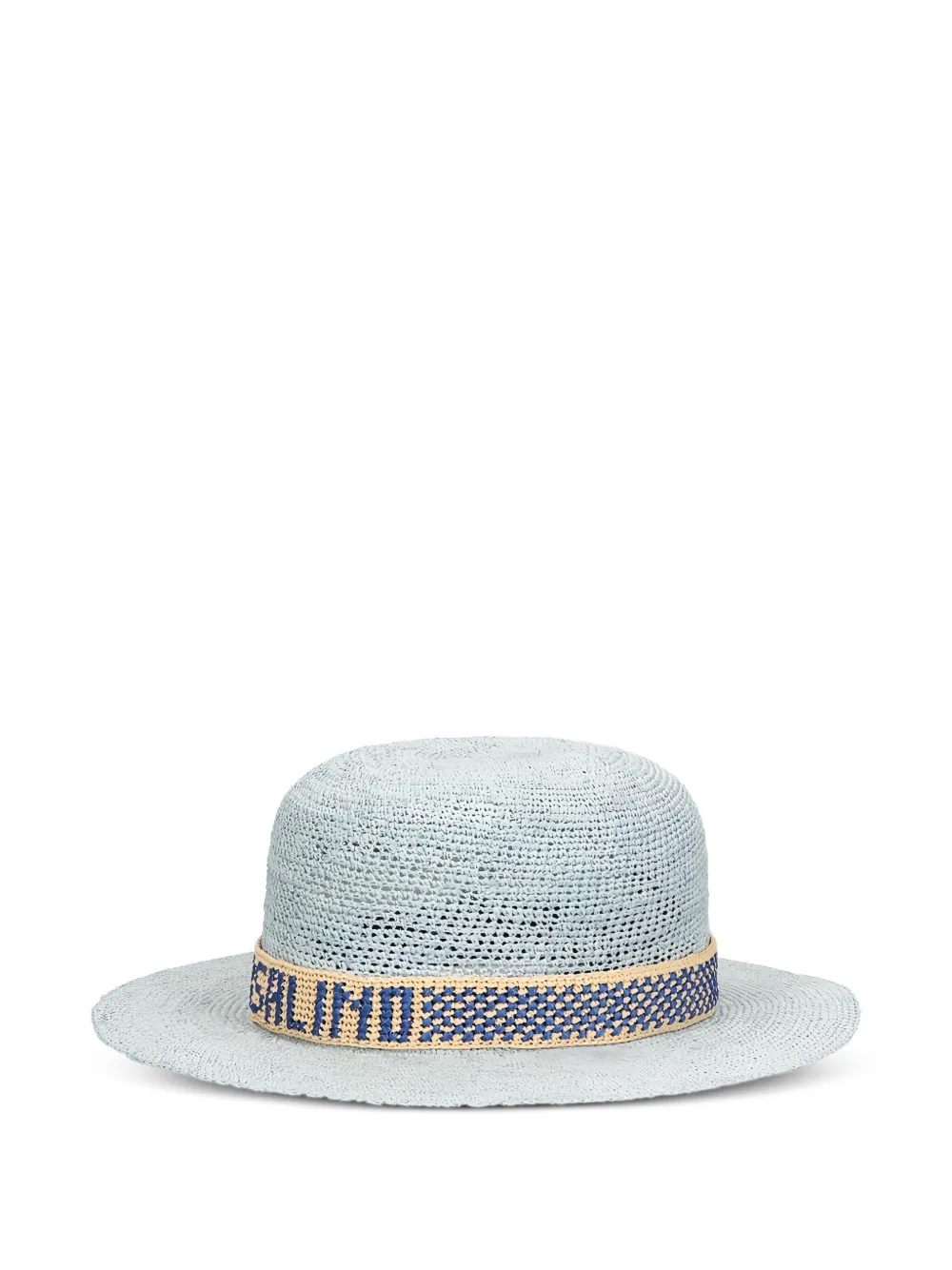 Borsalino Hoed met geweven afwerking Blauw
