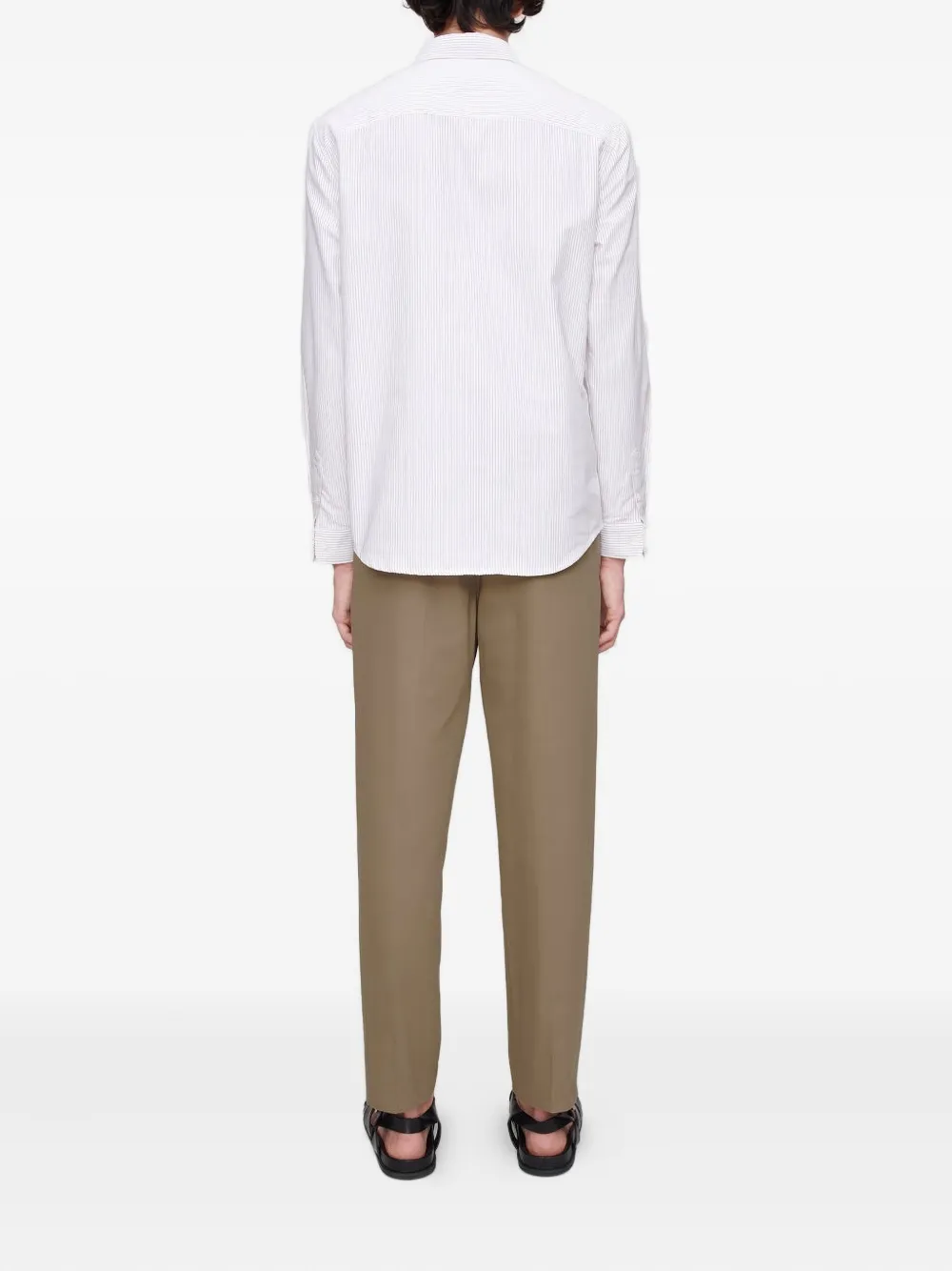 A.P.C. Gestreept overhemd Wit