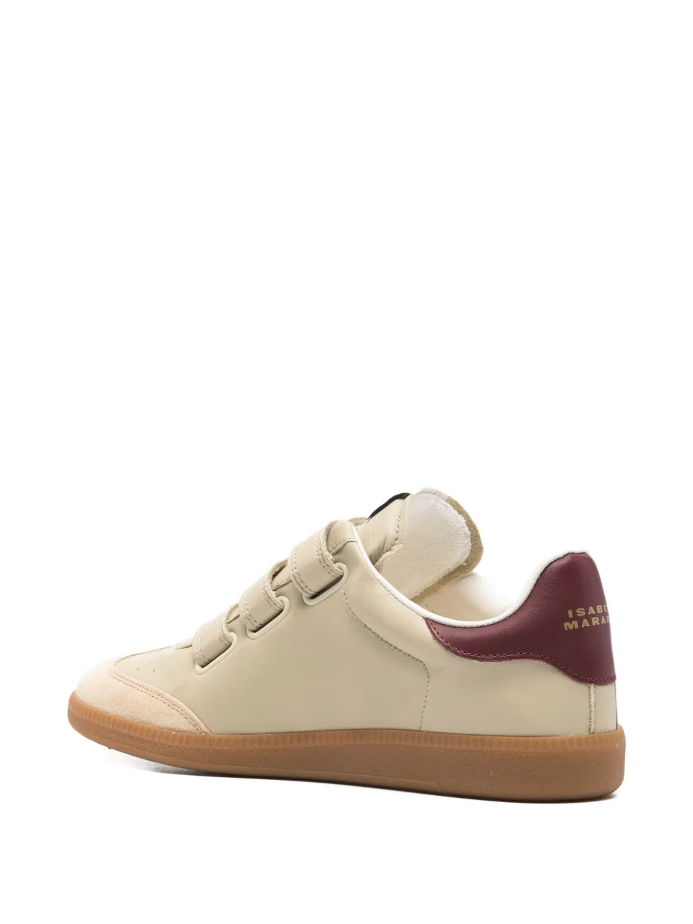 ISABEL MARANT Beth side-logo touch-strap sneakers Beige