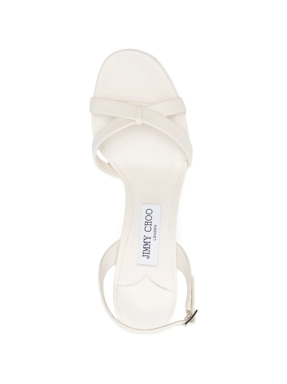 Jimmy Choo Elsy sandalen met gekruiste bandjes Beige