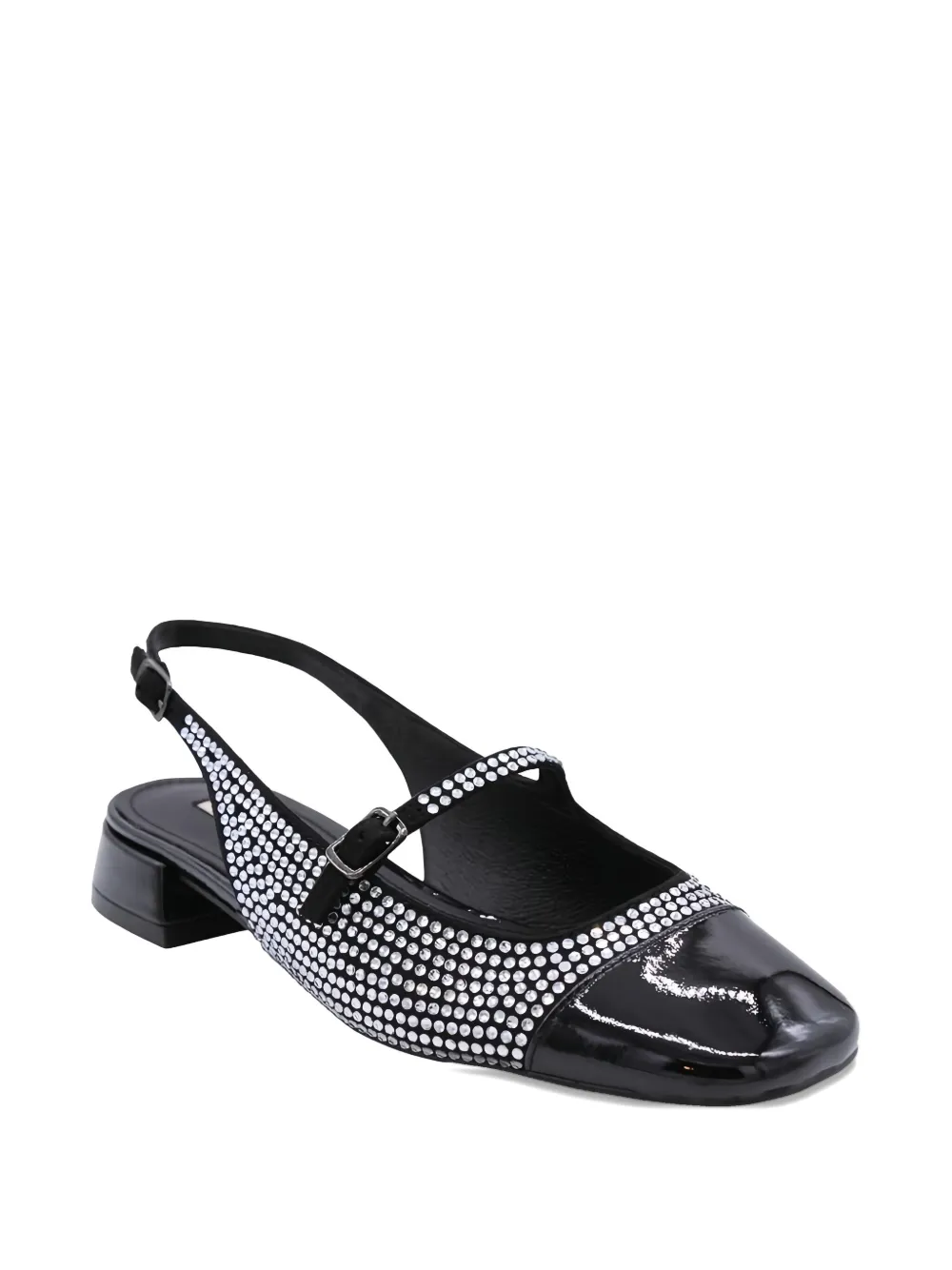 Bibi Lou Verfraaide slingback pumps Zwart