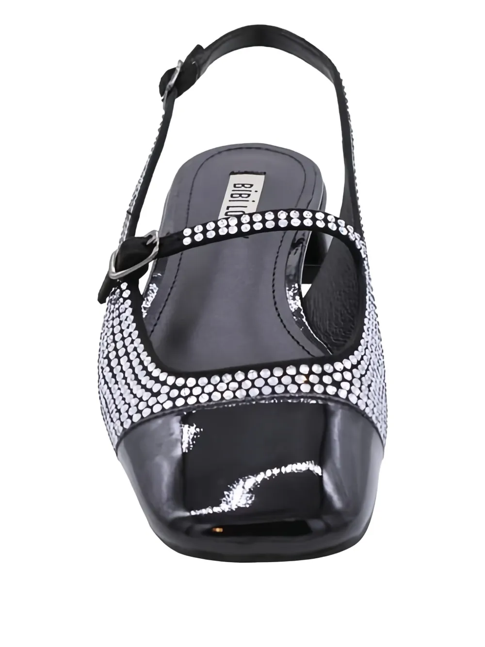 Bibi Lou Verfraaide slingback pumps Zwart