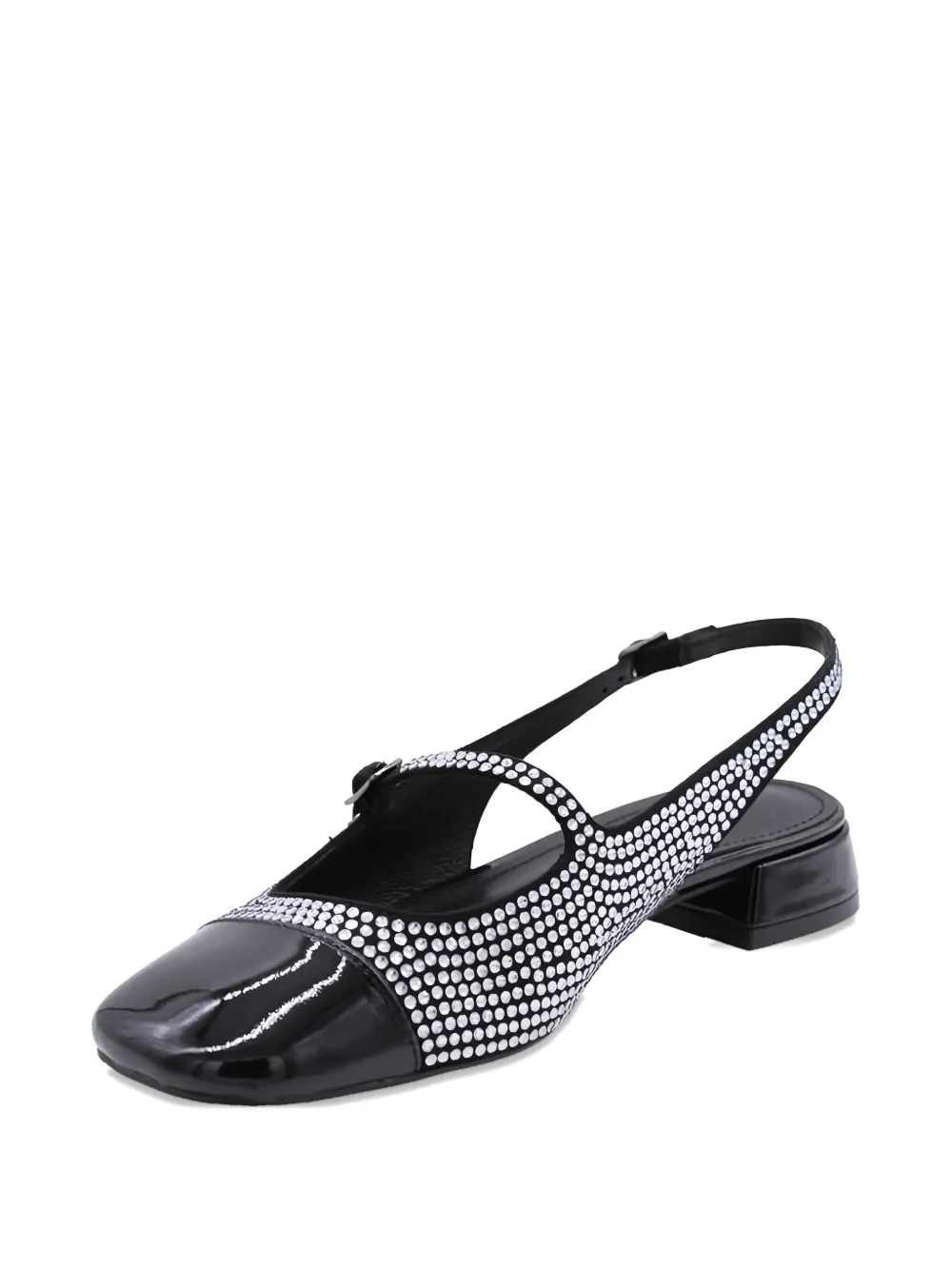 Bibi Lou Verfraaide slingback pumps Zwart