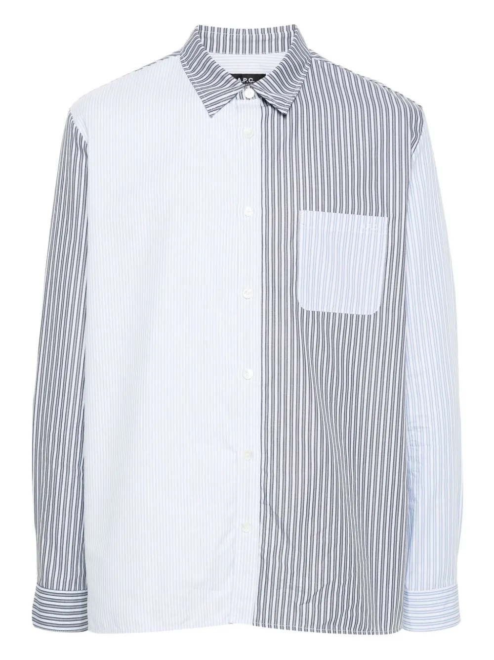 A.P.C. camisa a rayas | azul | Image 1