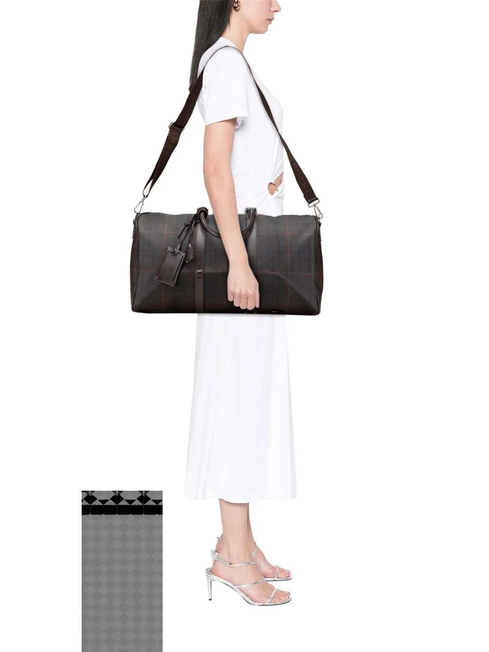 Burberry Pre-Owned 2003 Tonal Check Coated Canvas travel bag | Pre-Owned | Image 2