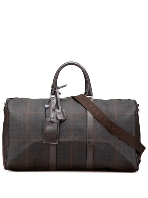 Burberry Pre-Owned 2003 Tonal Check Coated Canvas travel bag
