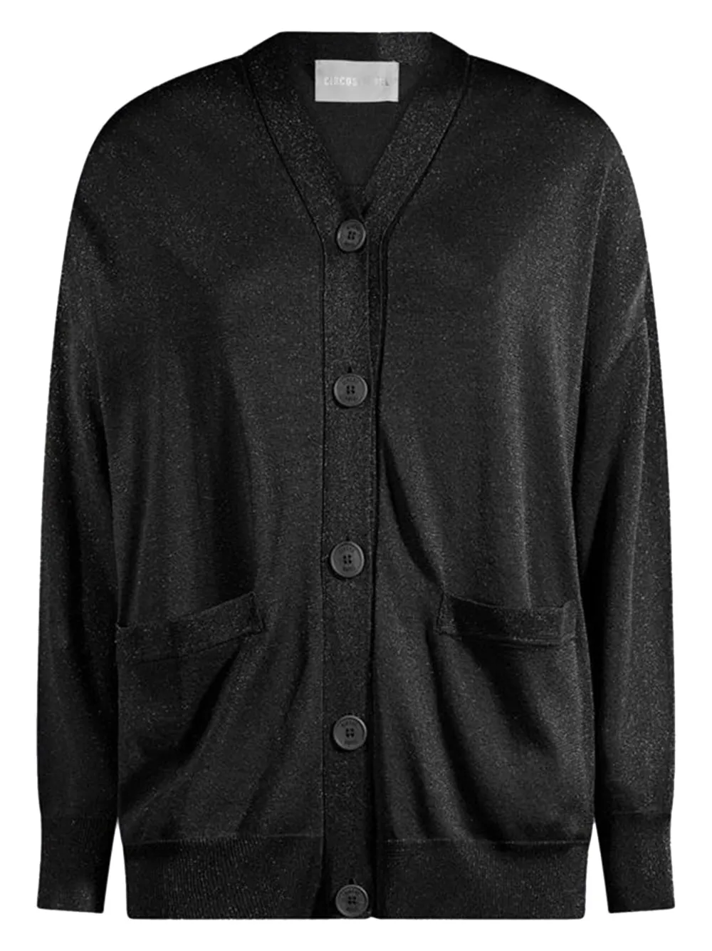 Circus Hotel lurex-detail cardigan - Nero