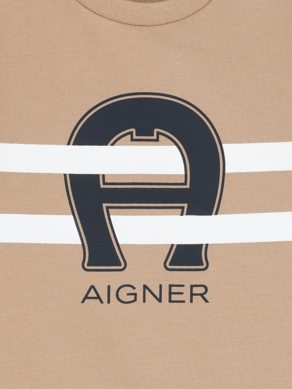 Aigner Kids Sweater met logo Beige