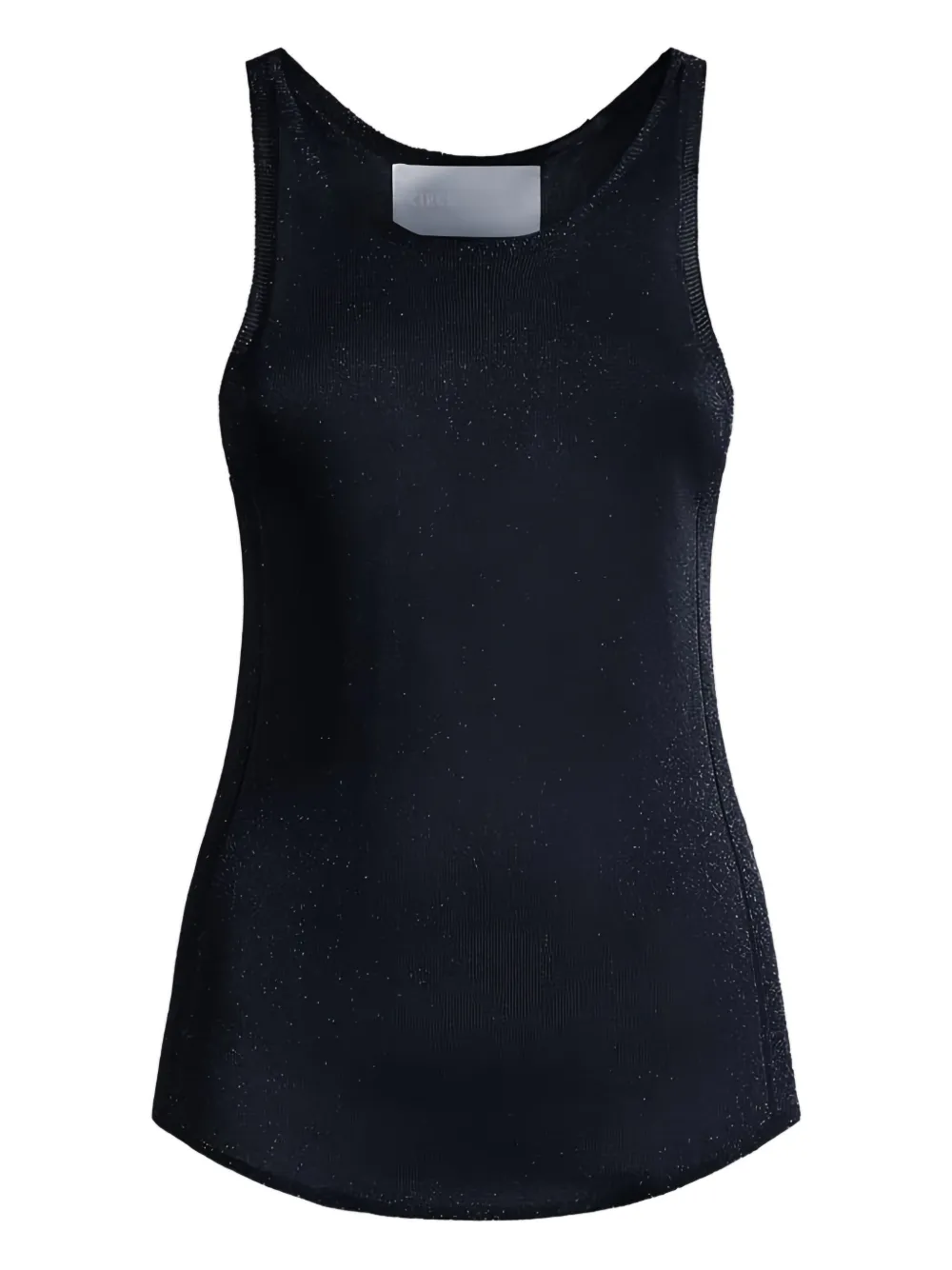 Circus Hotel Lurex-detail Tank Top In Black