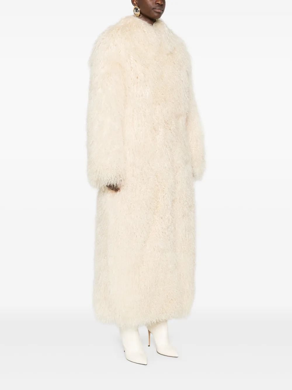  Ducie Faye Shearling Coat - Neutrals 