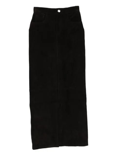ducie Chicago suede maxi skirt