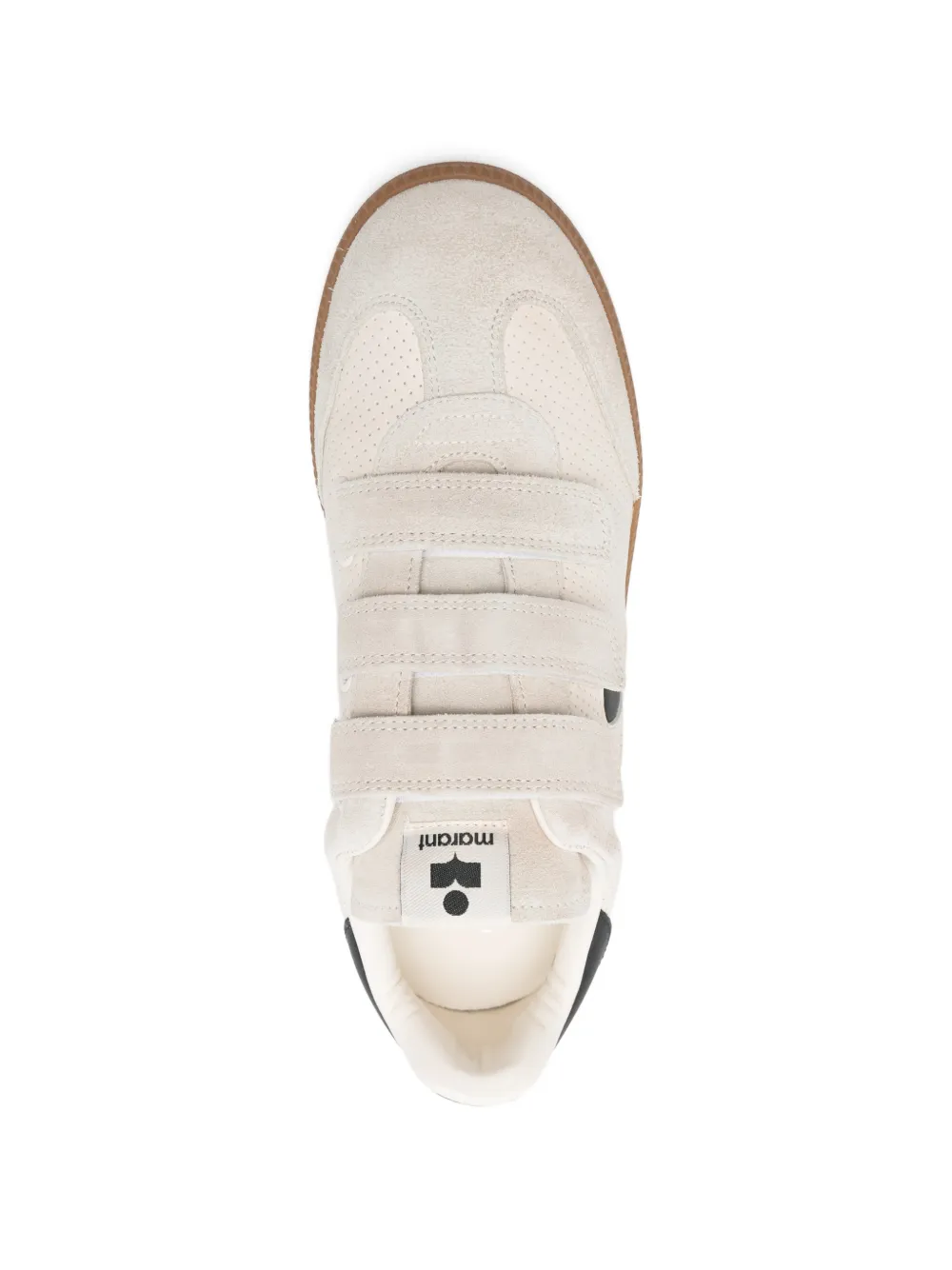 ISABEL MARANT Beth sneakers met geperforeerd logo Beige
