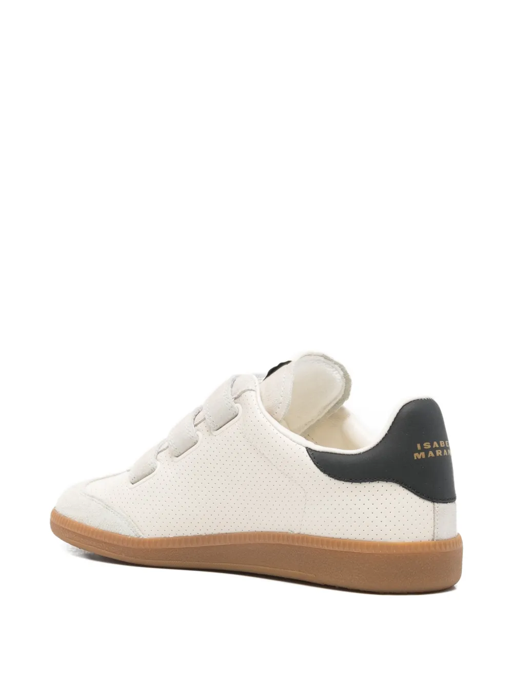 ISABEL MARANT Beth sneakers met geperforeerd logo Beige