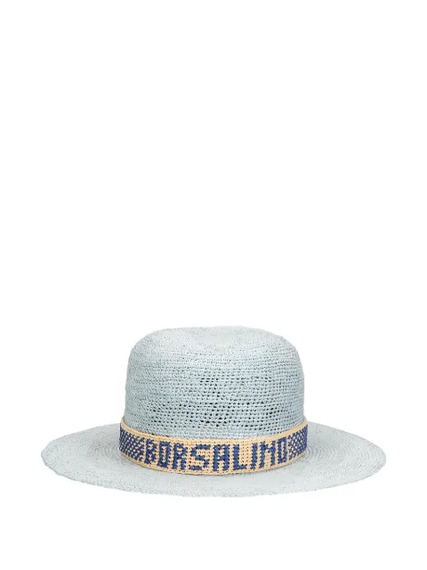 Borsalino sombrero con ribete tejido