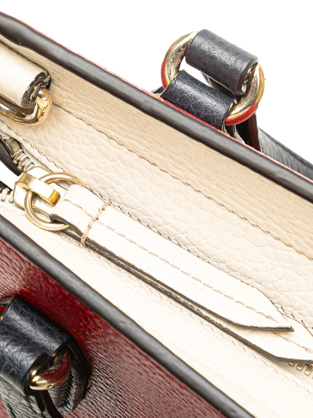 Gucci Pre-Owned 2016-2025 ミディアム トリコロール ペブルカーフ