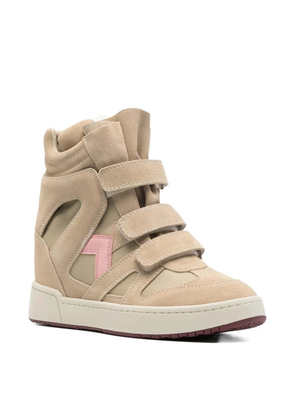 ISABEL MARANT Sneakers met klittenband Beige