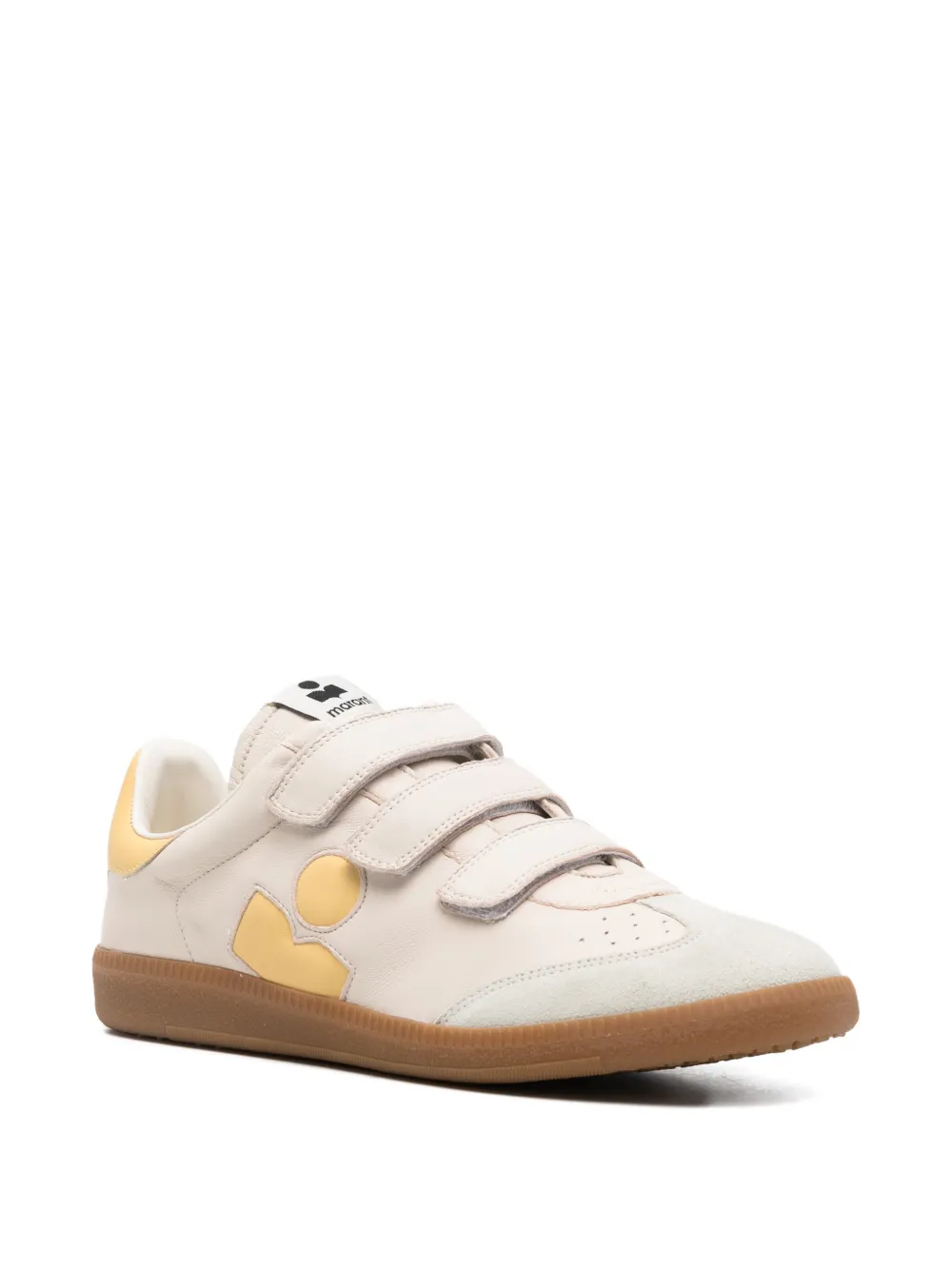 ISABEL MARANT Beth sneakers met logo Beige