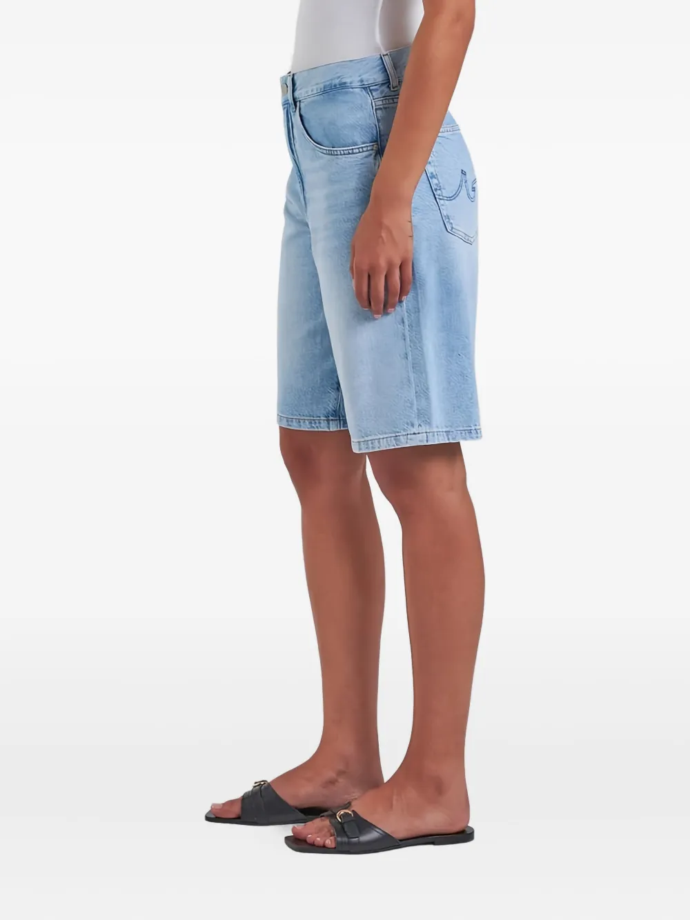 Ag Five-pocket Shorts In Blue