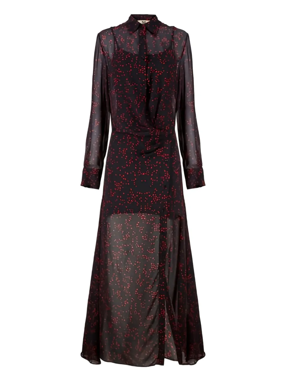 Aniye By Long-sleeved Maxi Dress In Black